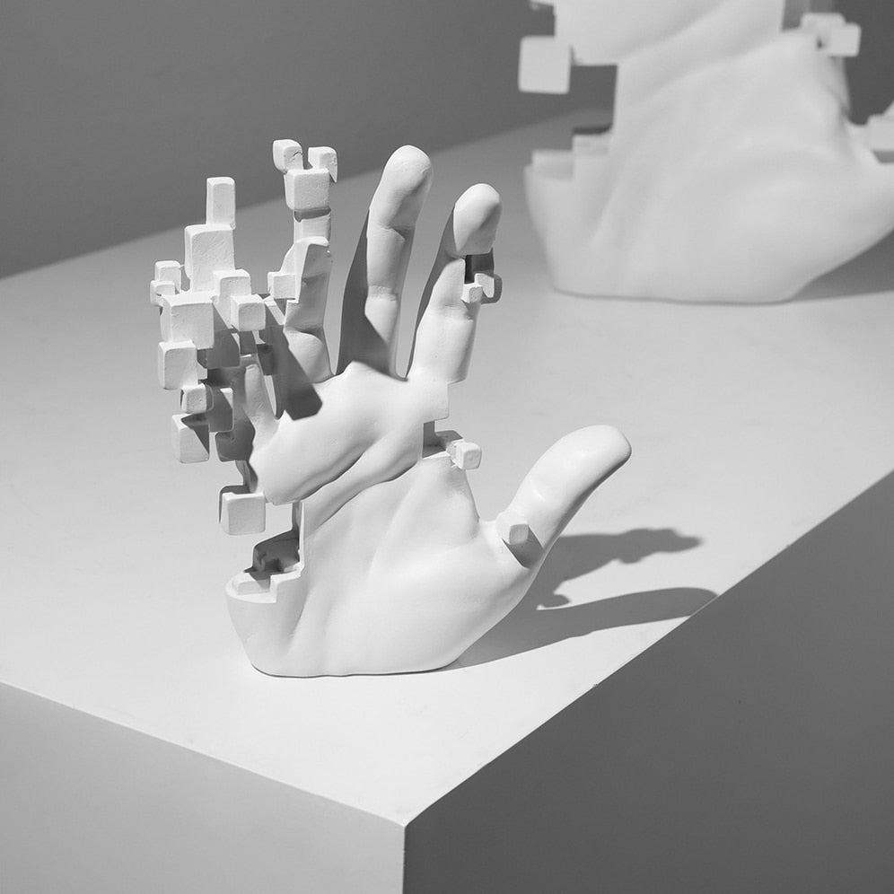 Moderne Kunstneriske Detaljer Hånd Statue Dekor | Skanto