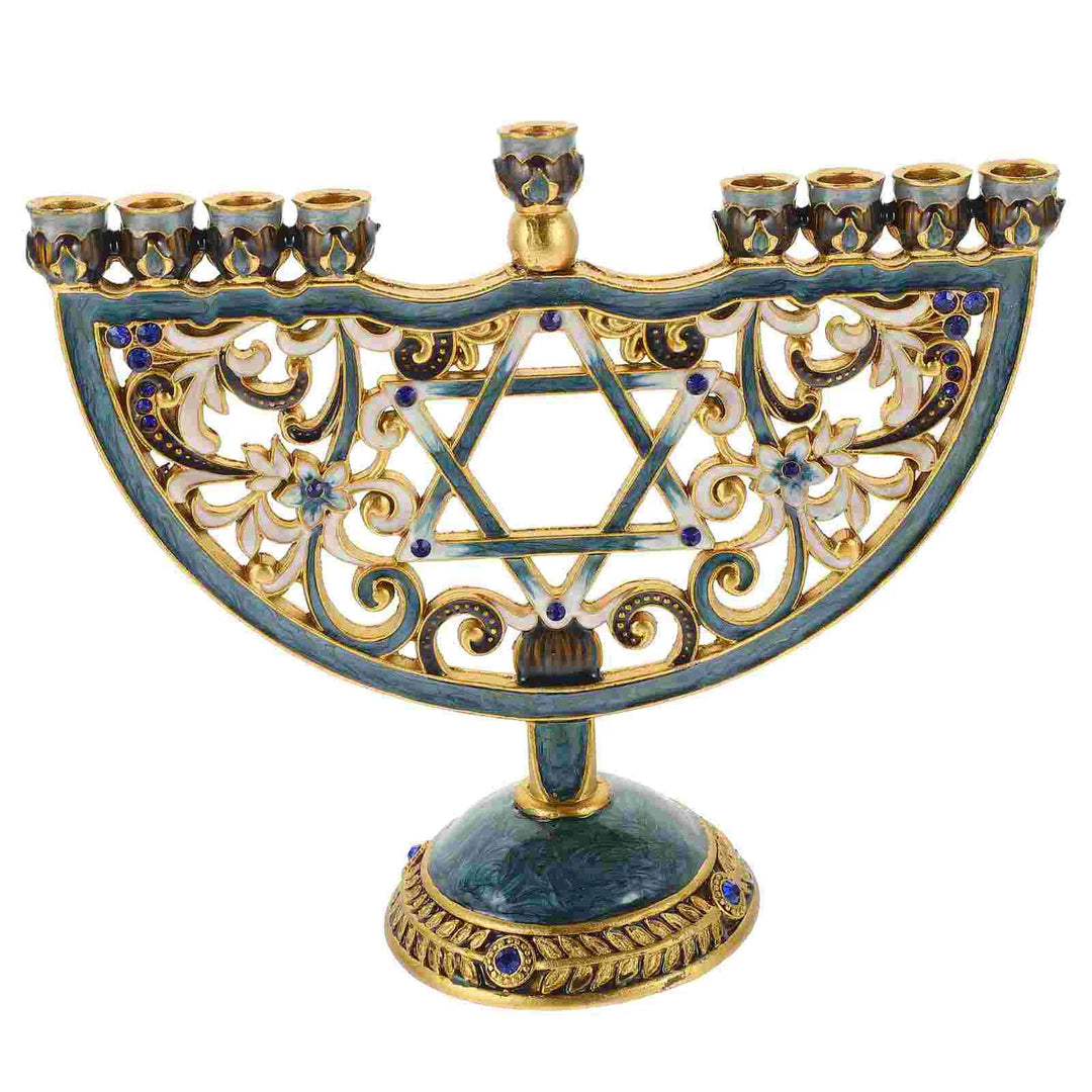 Skanto | Auriona Menorah Lysestake | Chanukah Lysestake & Borddekorasjon | Bryllup & Høytidsdekorasjon | Luksuriøs Eleganse