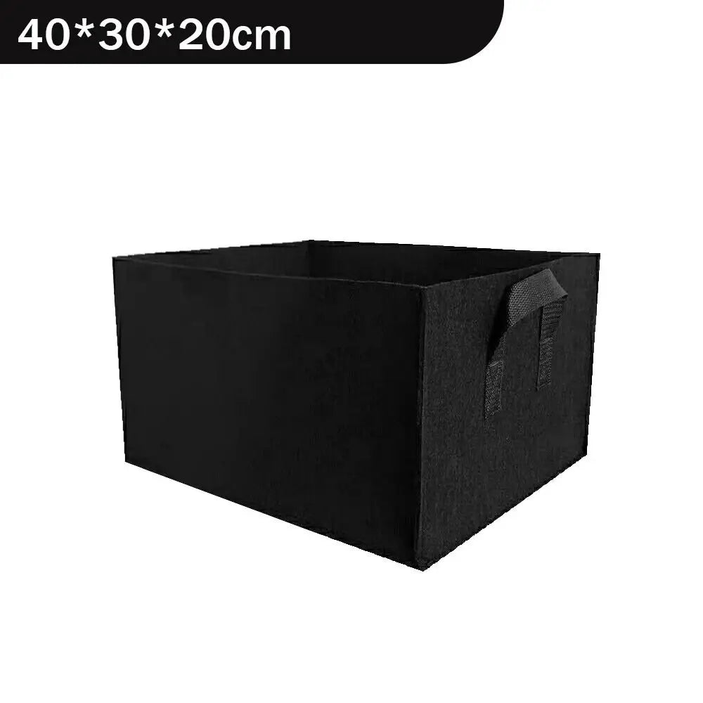 Norvo | Florabrix Plantepose | Rektangulær plantepose laget av ikke-vevet stoff | Med håndtak og drenering | For grønnsaker, blomster og urter