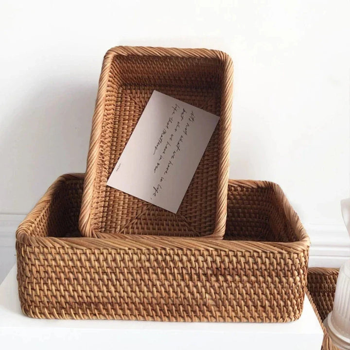 Skanto | Håndvevd Rattan Pilkurv for Oppbevaring