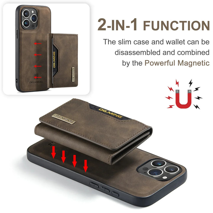 Skanto | 2-i-1 iPhone-deksel med avtakbar lommebok
