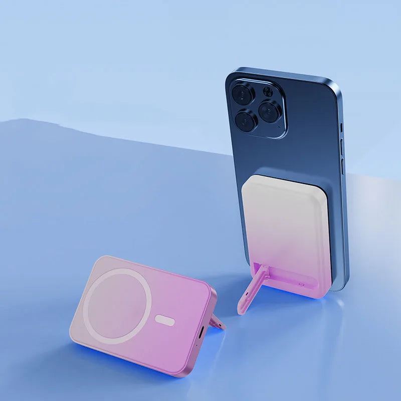Skanto | Magnetisk Trådløs Power Bank med Stativ