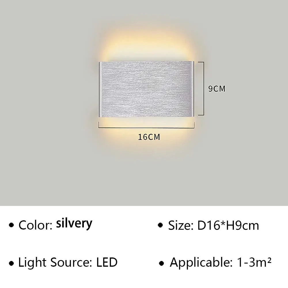 Skanto | LumiEra Moderne LED Vegglampe | Stilrent Design | Varme Hvite Lys for Soverom, Gang & Bad