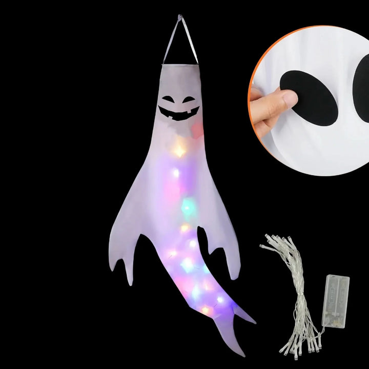 Skanto | Halloween Hengende Spøkelse Lys – LED Utendørs Dekor
