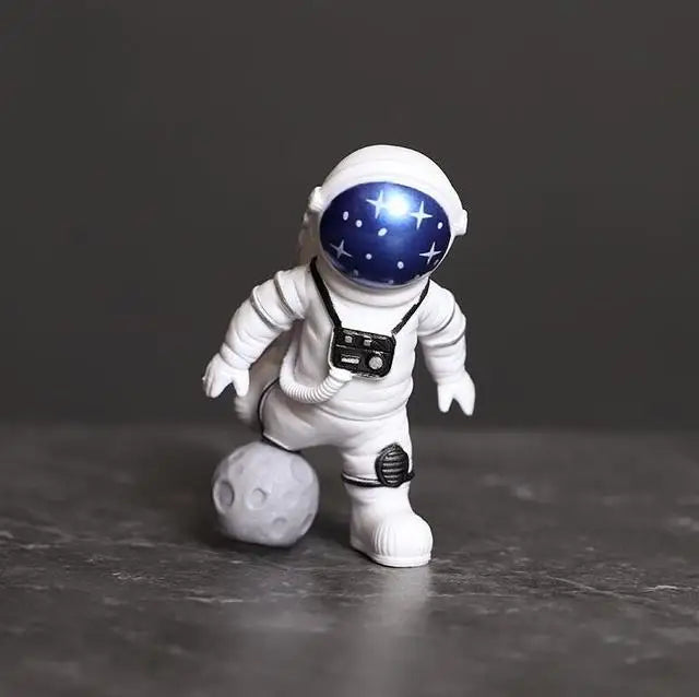 Skanto | Harpiks Astronaut Figur Statue Rom Reisende Skulptur Utdanningsleketøy Skrivebordsdekorasjon Astronaut Modell For Barn Gave