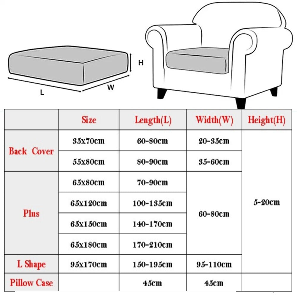 Skanto | Elastisk Stretch Komfort Sofa Putetrekk