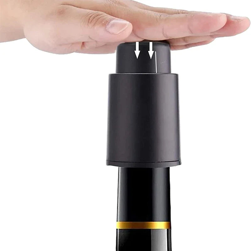 Skanto | VinoSeal | Vakuumvinflaskepropp | Med datostopper | Matkvalitet silikon | Aromabeskyttelse i opptil 7 dager