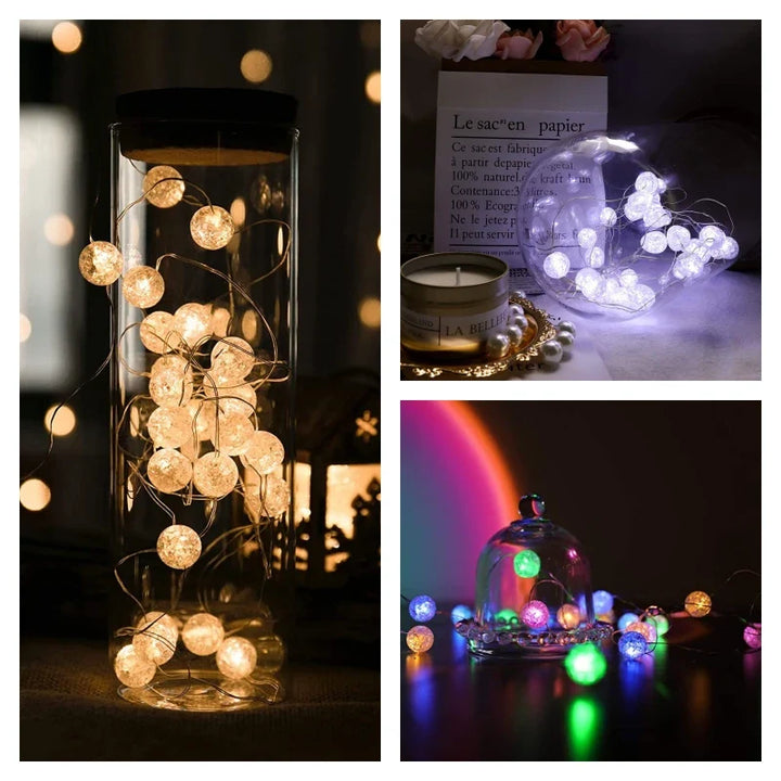 Skanto | LumiaGlow LED lyslenker | Varme hvit | 3 moduser | Batteridrevet