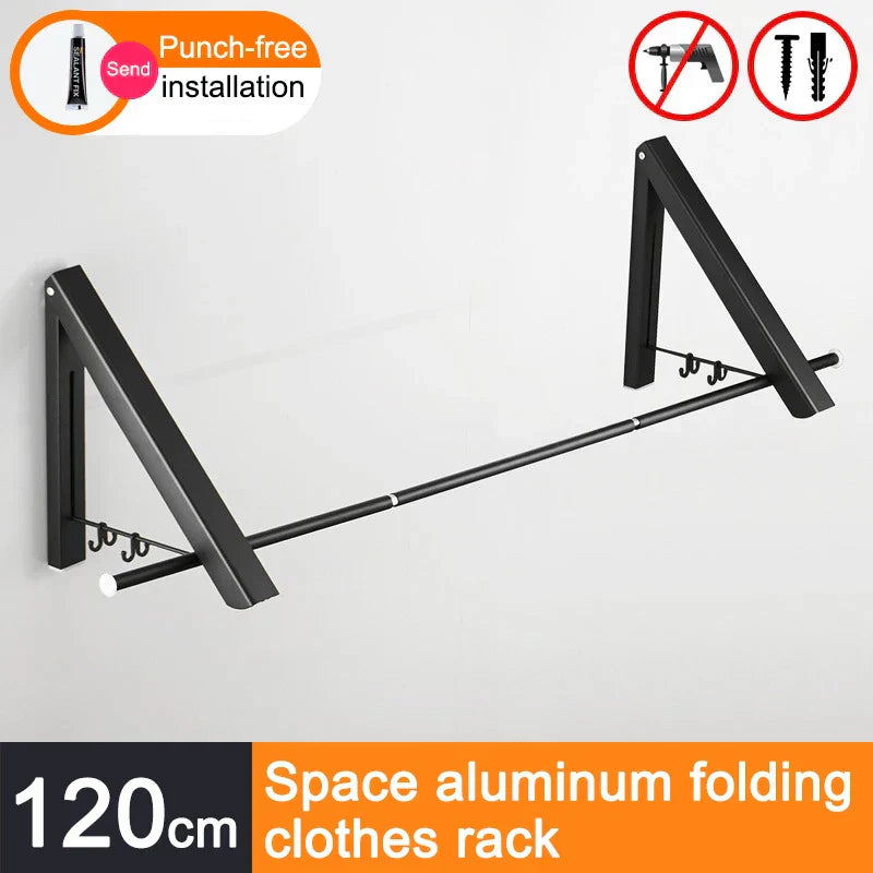 Space Saver FoldaSkantoe Veggkleskap Aluminiumhylle | Skanto