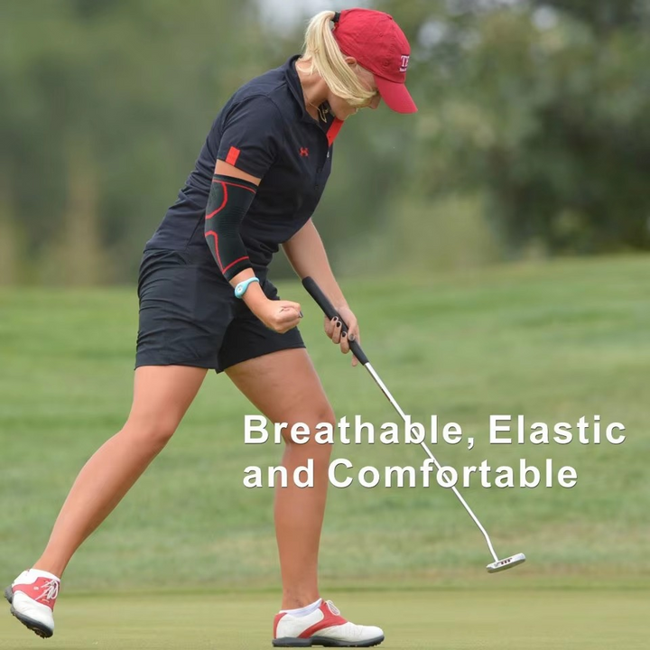 Skanto | Justerbar elastisk albue støtte sleeve for sport og fitness