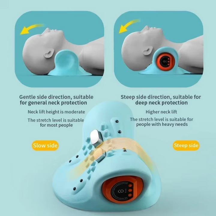 Skanto | Elektrisk Cervikal Massager – Smart Nakke Smerte Lindring med Varme & Puls Terapi