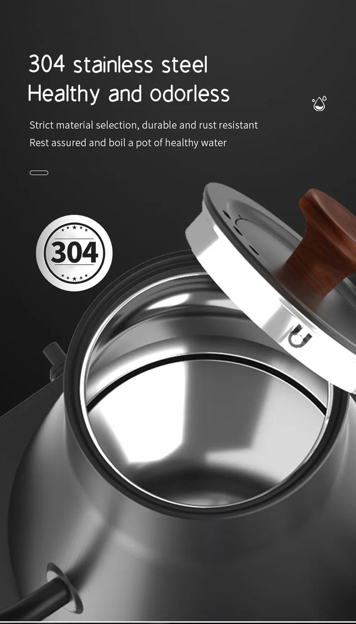 Skanto | 1200W Intelligent Elektrisk Vannkoker - Goose Neck Hånd Brygget Kaffe-kanne for Melkepulver & Presis Brygging