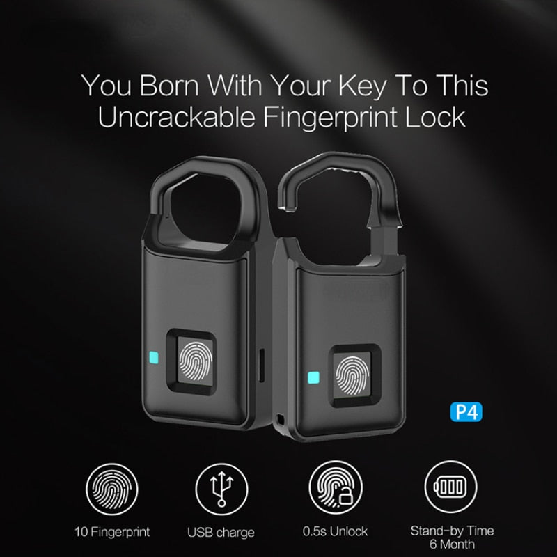 Skanto | Touch Guard Smart Fingeravtrykk Vanntett Sikker Lås