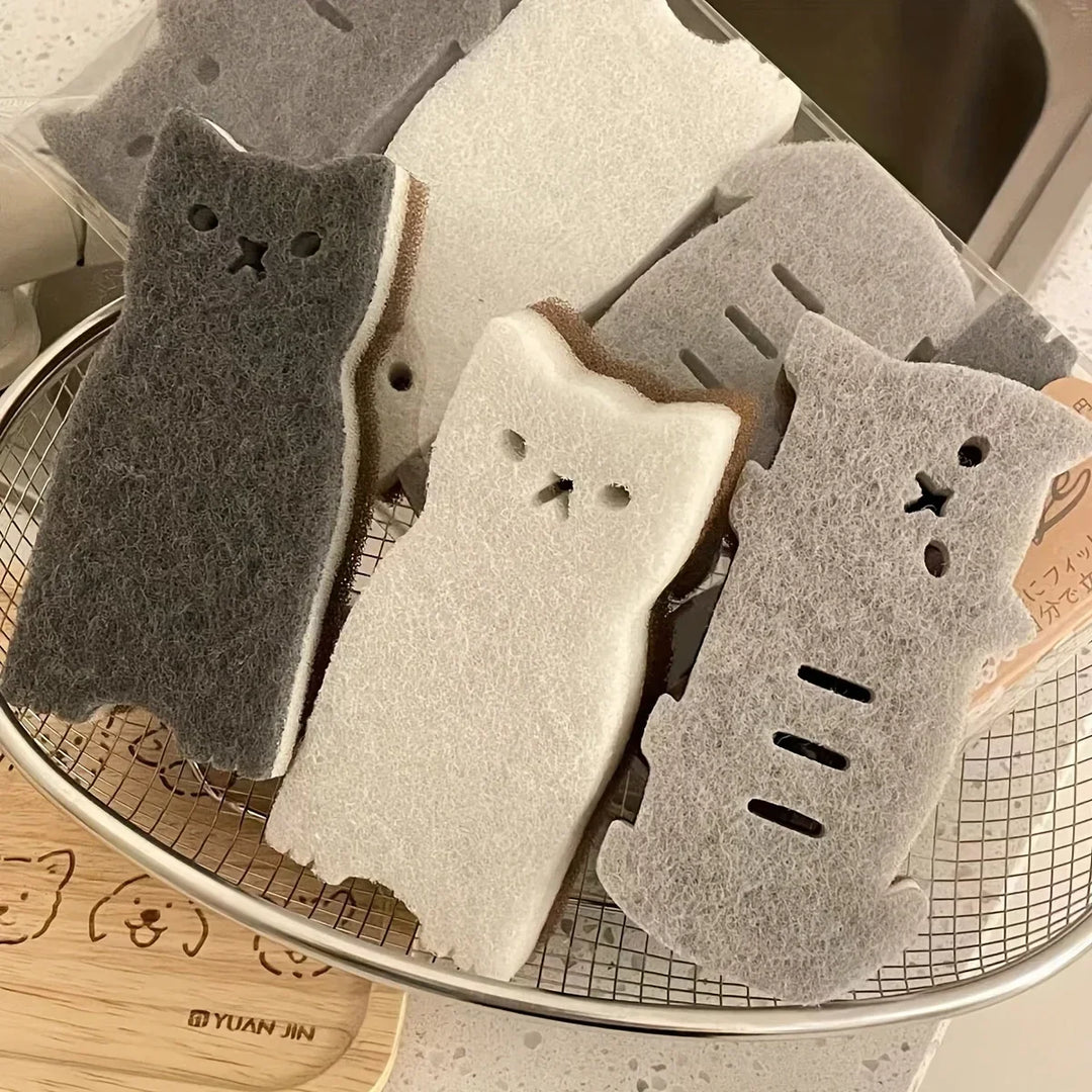 Skanto | Mini Katt Multi-formål Rengjøringssvamp