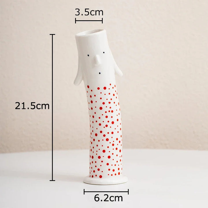 Lovely Cartoon Figures Keramikk vase | Skanto