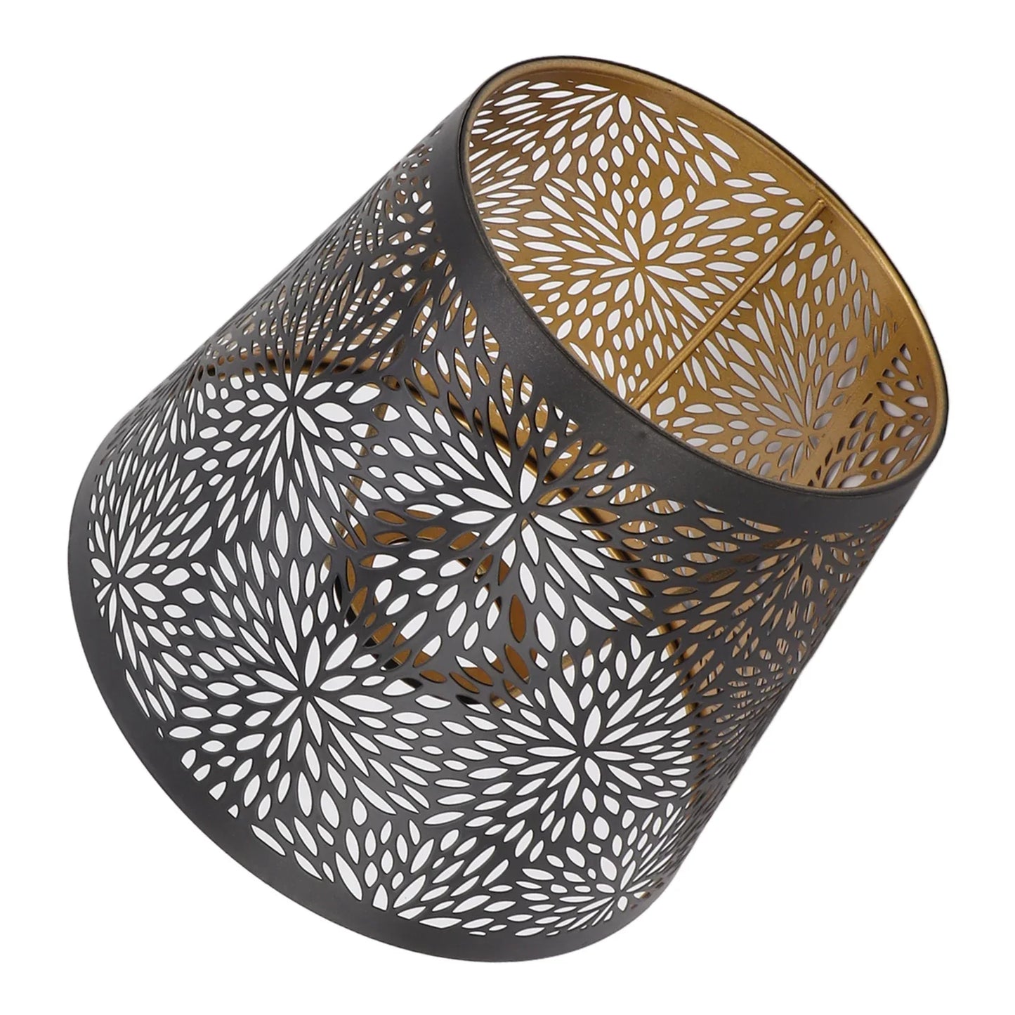 Norvo | Metall lampefeste med gull mønster