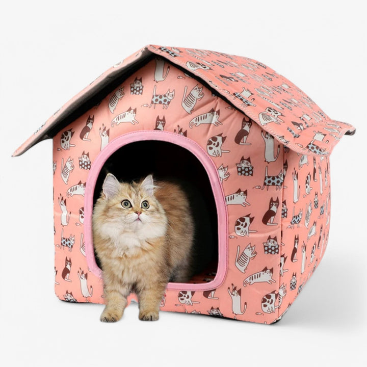 Weatherproof Animal House "CozyNest" for Cats and Small Dogs | Skanto