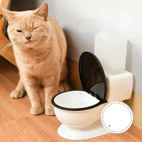 Skanto | 20oz Katt Toalett-Stil Automatisk Vannbeholder Skål