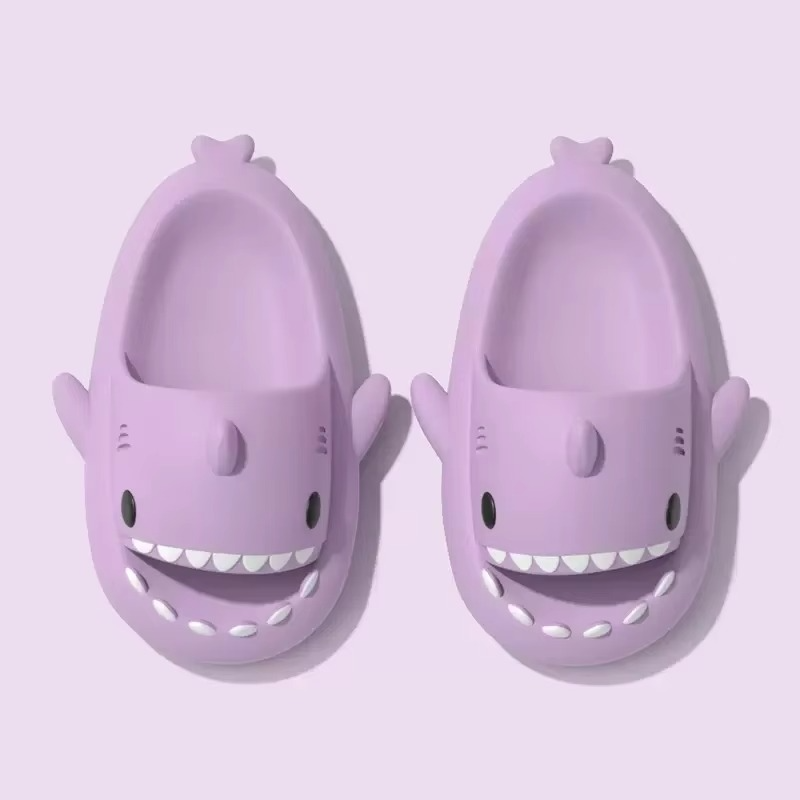 Skanto | Shark Slippers Myke Sklisikre Sandaler for Menn og Kvinner Innendørs Utendørs Kule Strand Sandaler