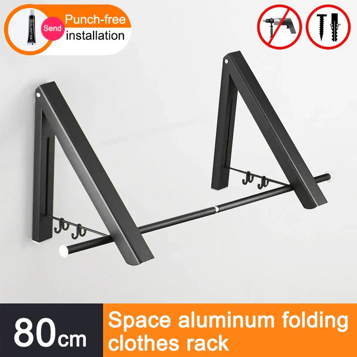 Space Saver FoldaSkantoe Veggkleskap Aluminiumhylle | Skanto