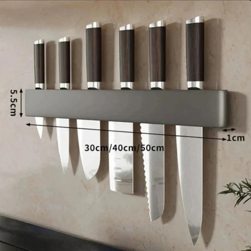 Skanto | Knivholder - Knifey - Rustfritt stål - Multifunksjonell hylle