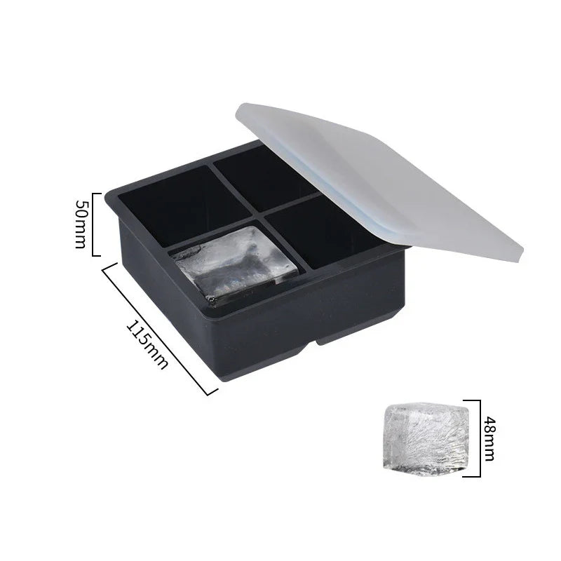 Norvo | FrostForm Stor isbitformer laget av silikon | BPA-fri og fleksibel | For XXL isbiter, cocktailer og kjøkken | Enkel å rengjøre