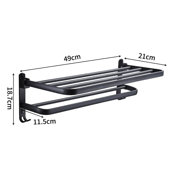 Skanto | Elegant Liv Plassbesparende Sammenleggbar Aluminium Håndkleholder