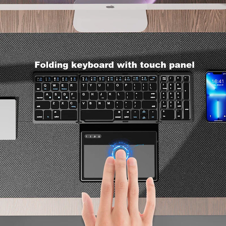 Skanto | Sammenleggbart Mini Trådløst Touchpad Tastatur