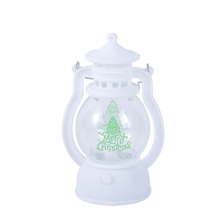 Mini julelampe med LED-belysning - Bærbar dekorativ lantern for festlig dekorasjon, vinter- og julesesong | Skanto