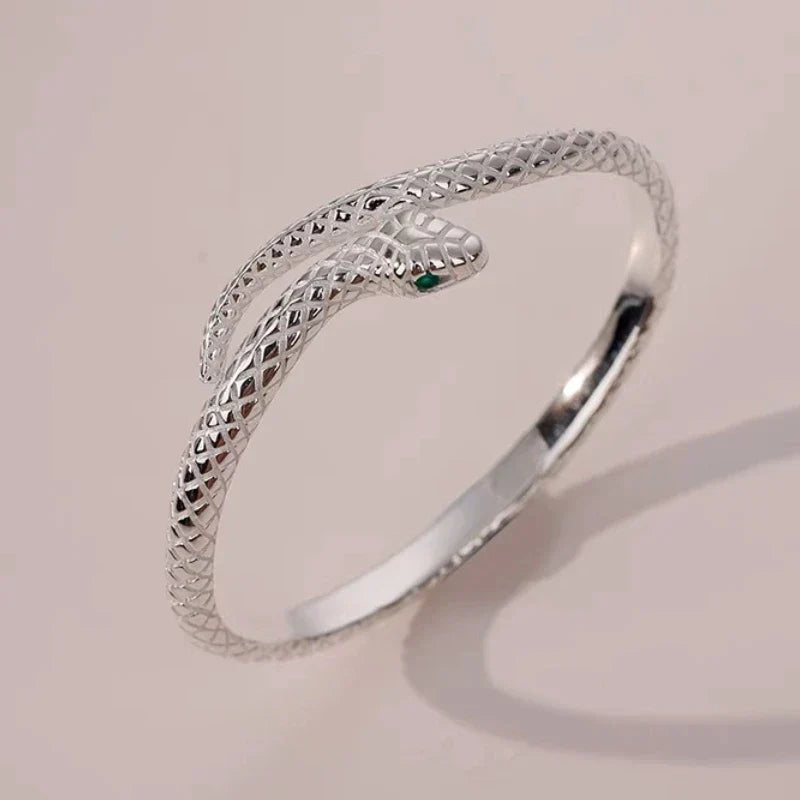 Skanto | Snake Justerbar Åpen Kvinner Armbånd