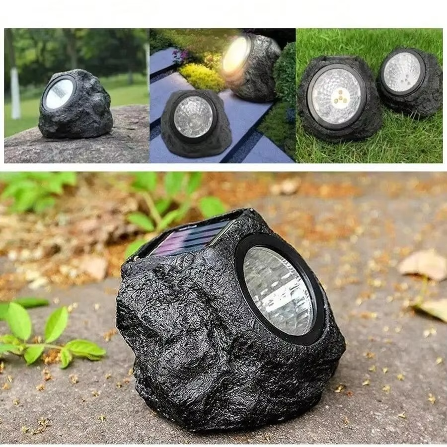 Solarbetriebener LED-Steinstrahler for Gartengestaltung