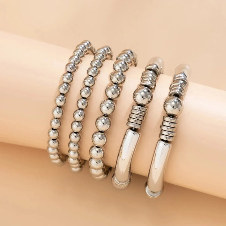 Skanto | 5pc Beaded Bracelet Stack Set
