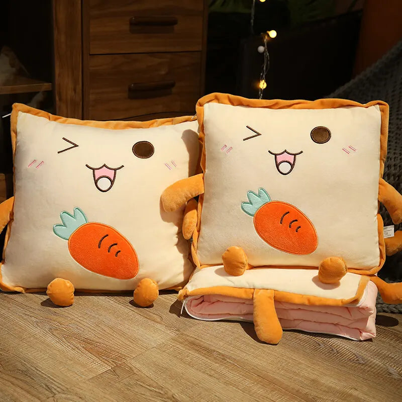 Skanto | Lekker Cartoon Toast Foldbar Reisepute Teppe