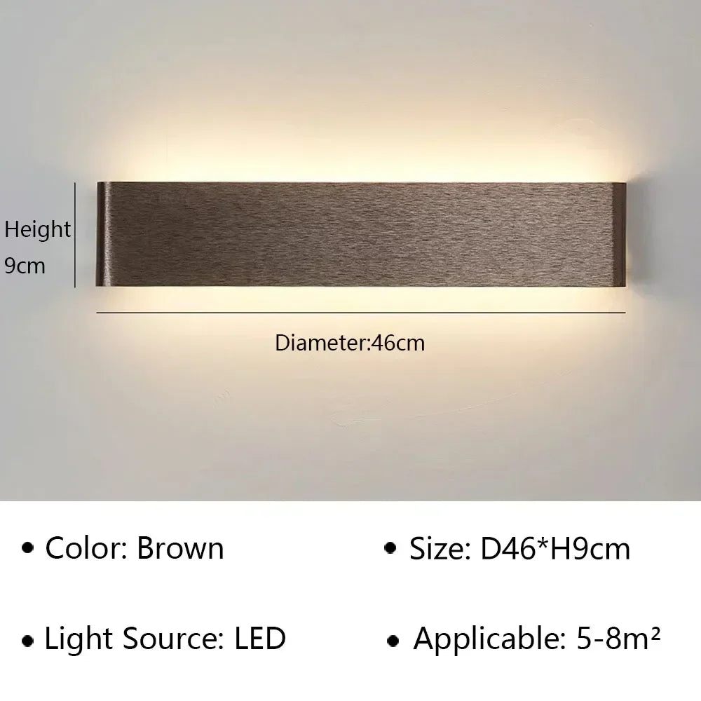Skanto | LumiEra Moderne LED Vegglampe | Stilrent Design | Varme Hvite Lys for Soverom, Gang & Bad