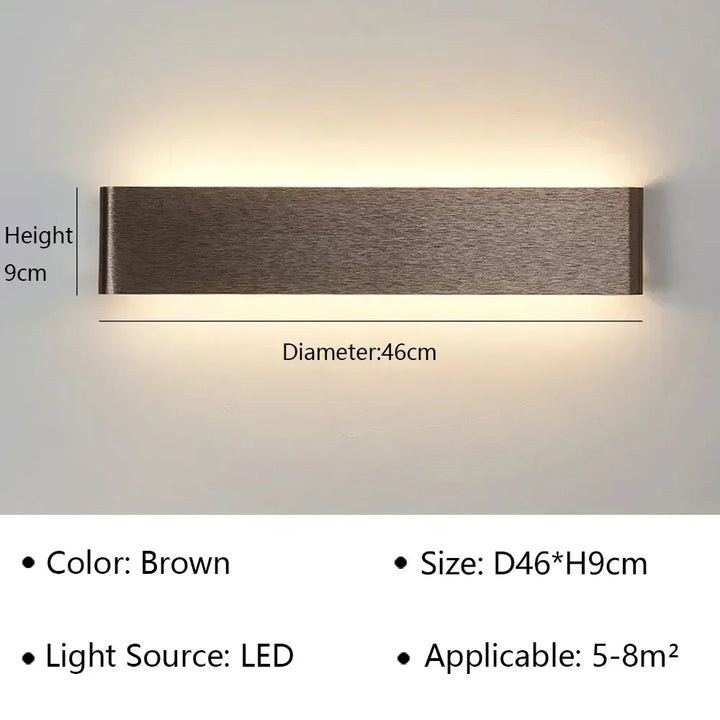 Skanto | LumiEra Moderne LED Vegglampe | Stilrent Design | Varme Hvite Lys for Soverom, Gang & Bad
