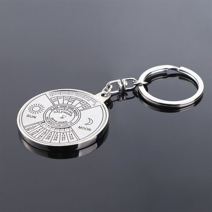 Kreativ Tidsportalt Mini Metall Kalender Nøkkelring | Skanto