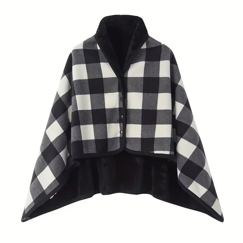 Skanto | CozyWrap Skjerf | Bærbar Teppe | Myk Flanell | Ideell for Kontor & Hjem