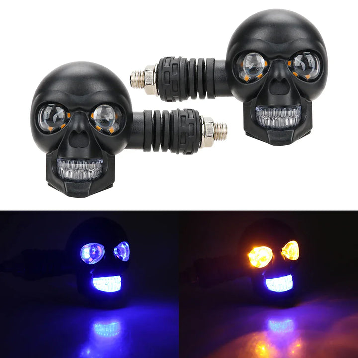 Skanto | Skummel Hodeskalle LED Motorsykkel Signalindikator Lys