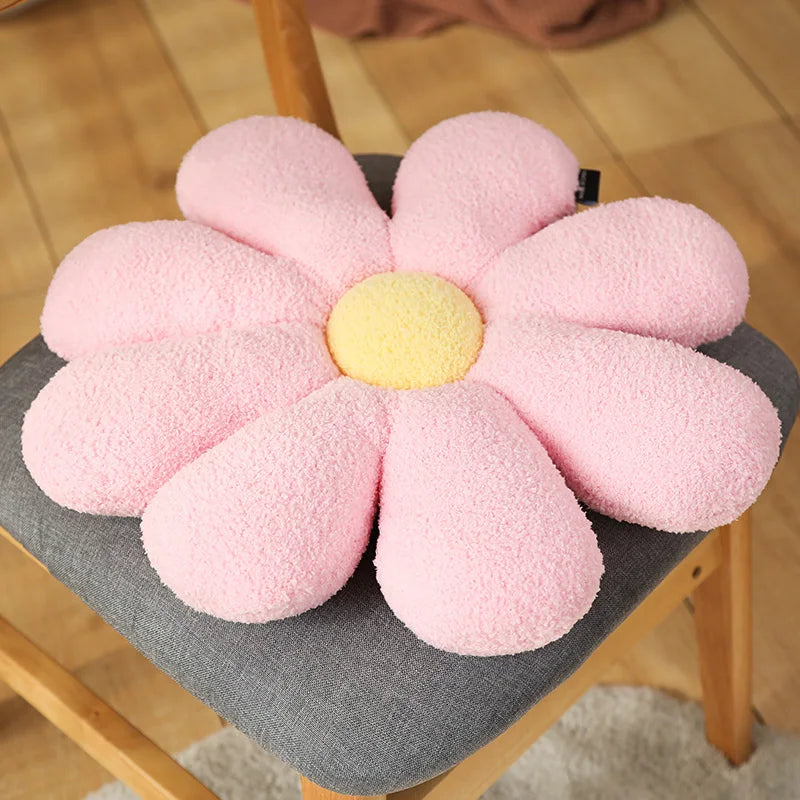 Boucle Plush Flower Cushion | Skanto