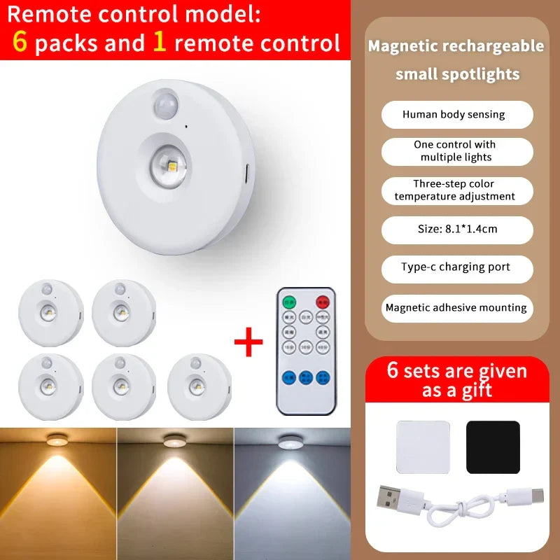 Skanto | LumoLine | PIR bevegelsessensor LED-lys | Dimmbar & Oppladbar | Trådløs