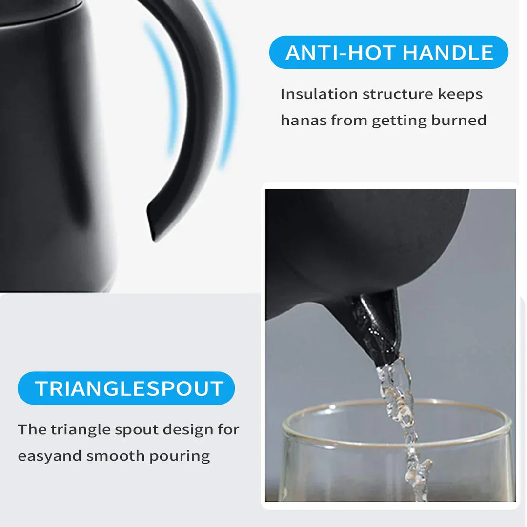 Skanto | ThermoBrew Isolert Karaf | Rustfritt stål 304 | Dobbeltvegg og vakuumisolert | 6t varm / 12t kald | 0,5 L