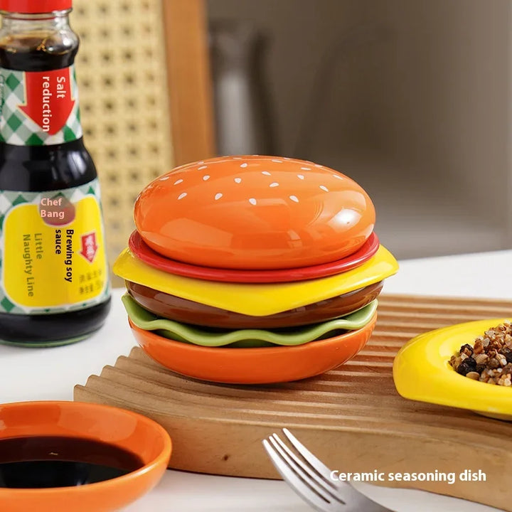 Skanto | Mini Stable Hamburger Keramisk Tallerken Sett