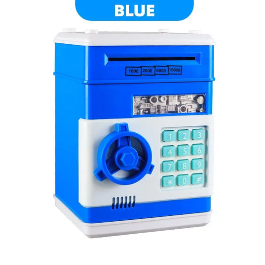 Norvo | Elektronisk spareboks med automatisk mini-safe, passordlås og mynttelger – Den ultimate gaven til barn!