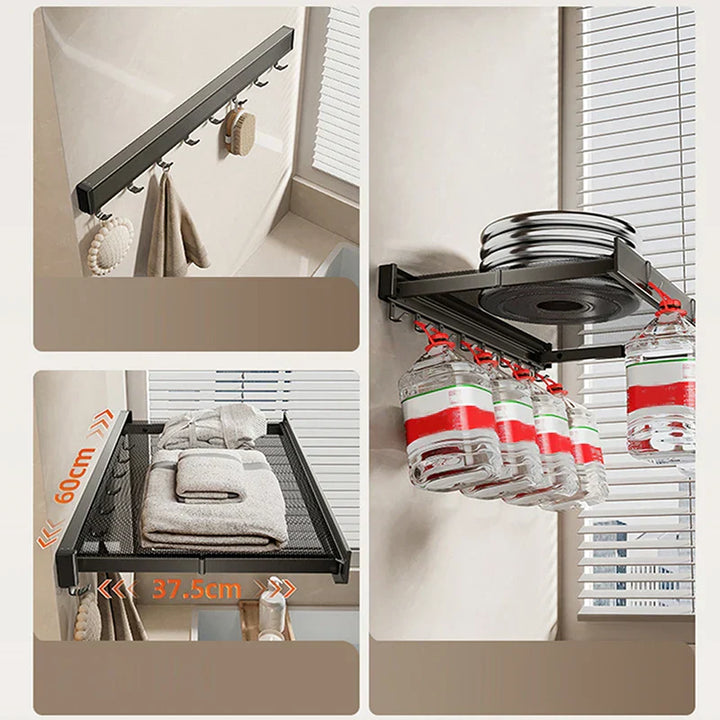 Skanto | Ultra Suction Utvidbar Håndklesamling Organiser Stativ