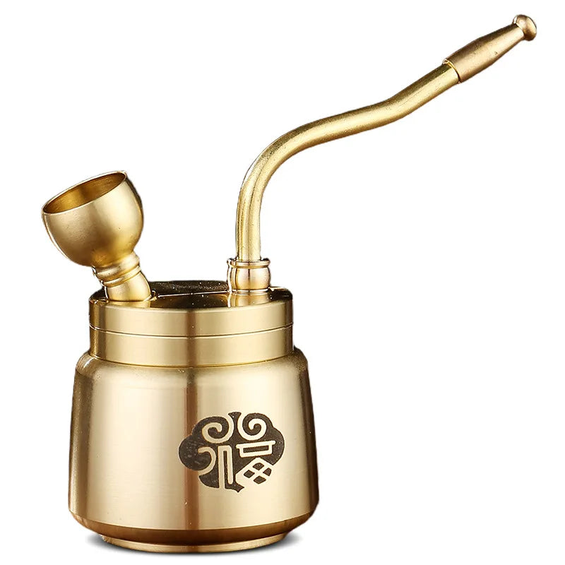 Artisan Brass Pipe Aromaterapi Røkelsebrenner | Skanto
