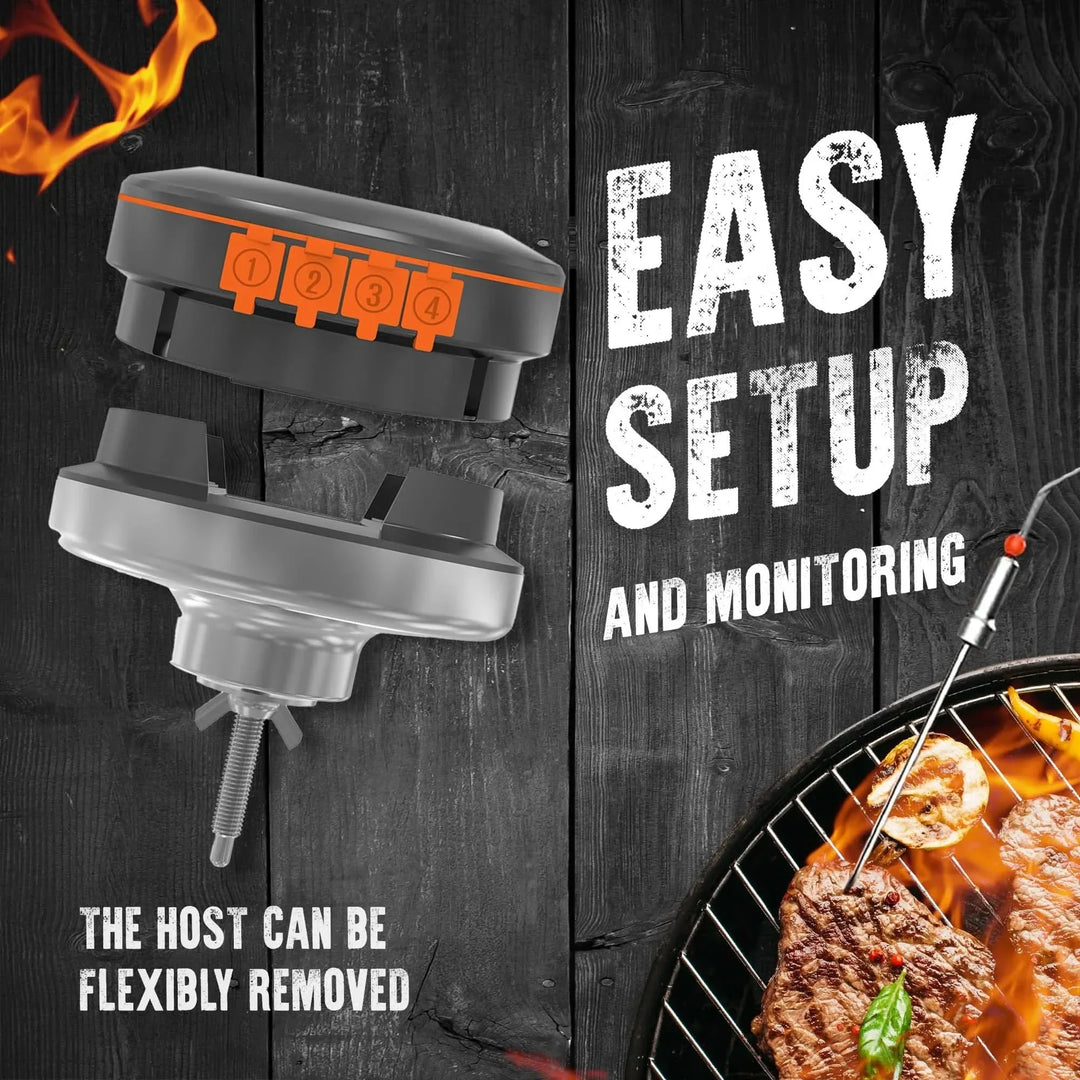 Skanto | TempMaster BBQ Termometer – App-kontrollert & Multi-sone kapabel