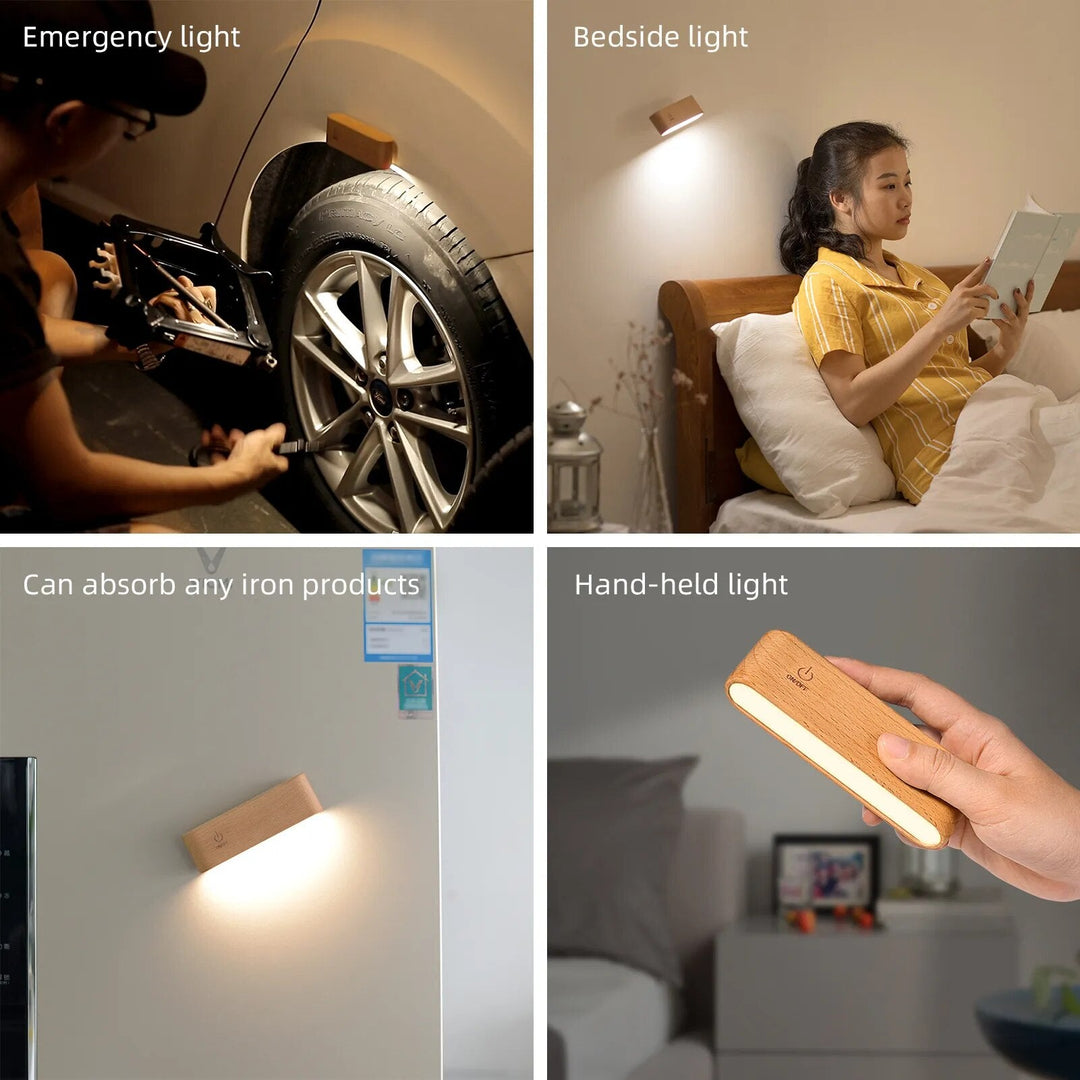 Skanto | Rotasjonsbar Magnetisk Tre Oppladbar LED Nattlampe