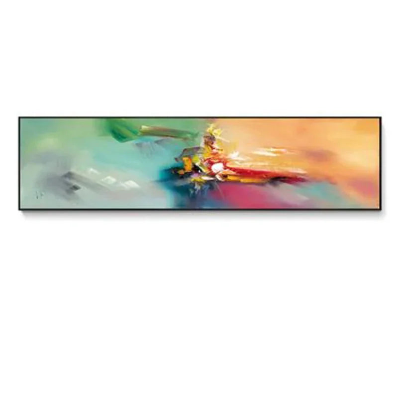 Modern Abstract Wide Format Wall Art Fine Art Canvas Print Pictures for Living Room Over Sofa Art for Bedroom Over Bed | Skanto