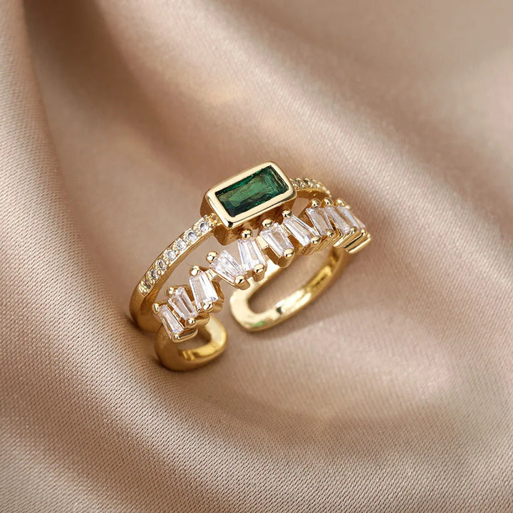 Skanto | Dobbeltlagd Staggering Baguette Diamond Ring