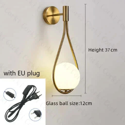 Skanto | Drop Luxury Glass Balls Vegglampe
